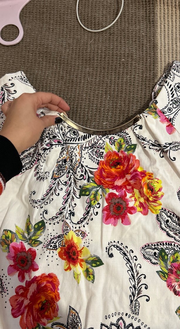 Çiçek Desenli Bohem Midi Tunik - Görsel 2