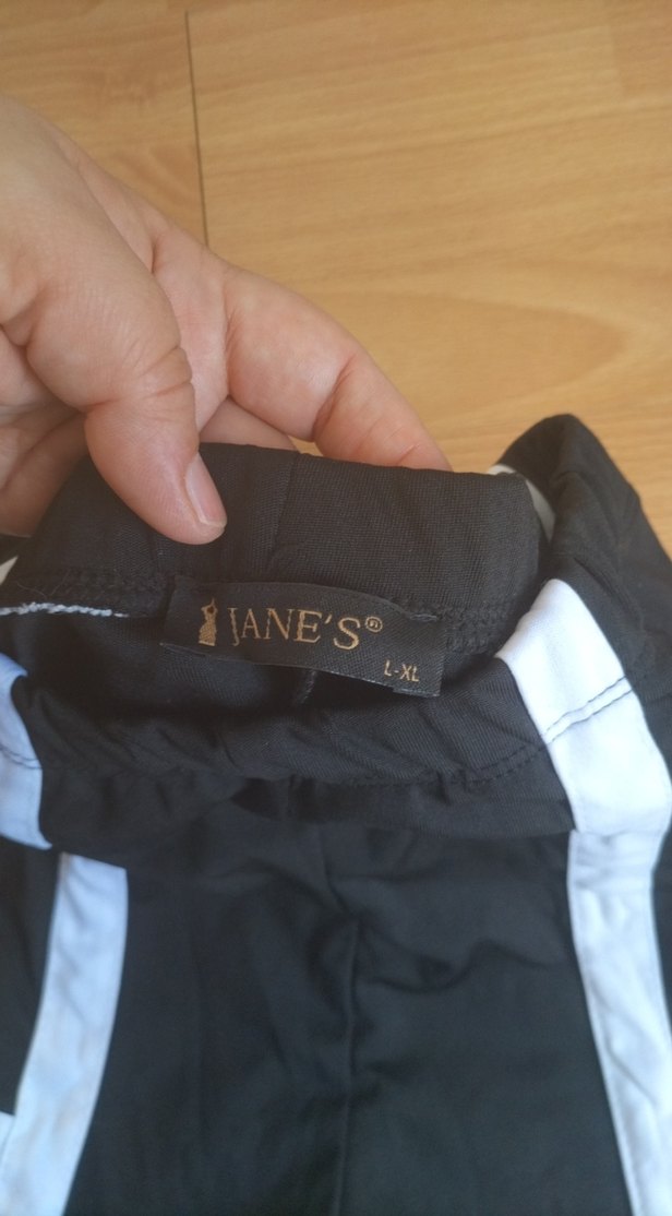 Siyah Gri Şeritli Spor Tayt L XL OLARAK GEÇİYOR - Görsel 2