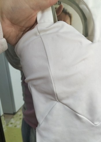 Beyaz Straplez Kısa Kadın - Görsel 3