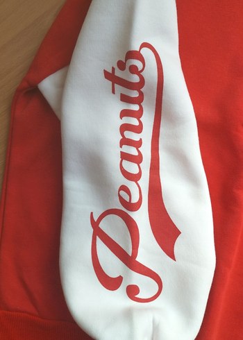 Kırmızı Kadın Sweatshirt Uzun Kollu Rahat Kesim - Görsel 2