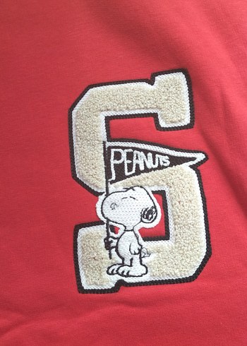 Kırmızı Kadın Sweatshirt Uzun Kollu Rahat Kesim - Görsel 3