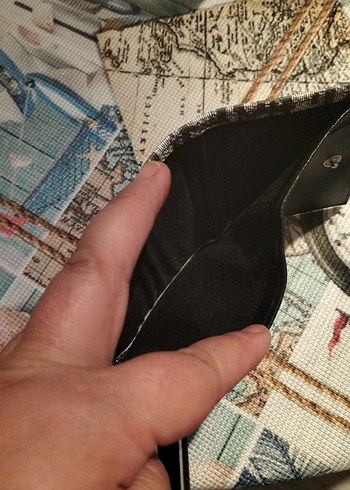 Gri Desenli ünisex Cüzdanı - Görsel 6