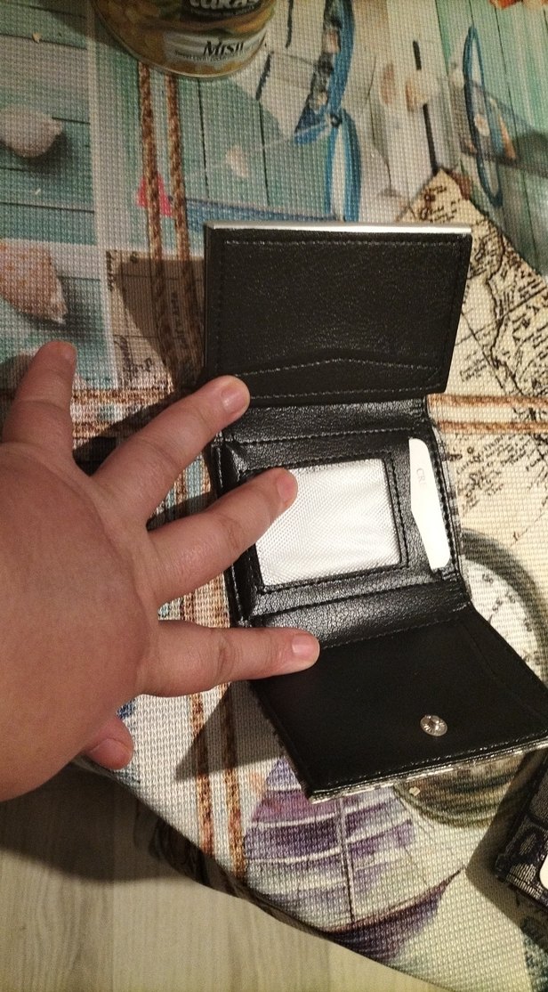 Gri Desenli ünisex Cüzdanı - Görsel 2