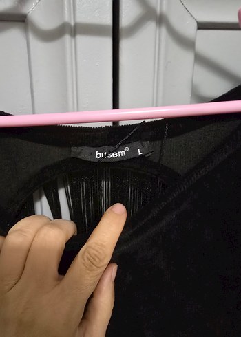 Siyah Drapeli Uzun Kollu Midi Goth Elbise - Görsel 4