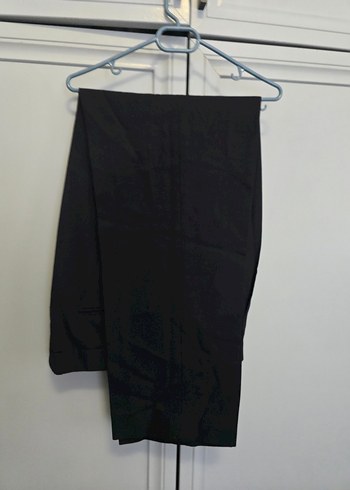 Erkek Siyah Düz Kumaş Ofis Takım Elbise - Görsel 3