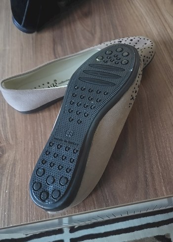 Bej Dolgu Topuklu Kadın Babet - Görsel 3