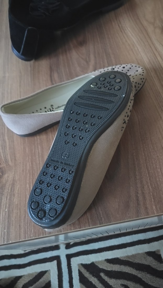 Bej Dolgu Topuklu Kadın Babet - Görsel 3