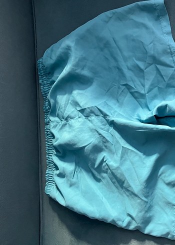 Mavi Fermuarlı Erkek Mini Şort - Görsel 3