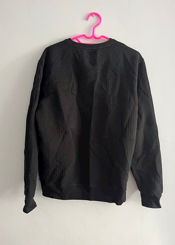 l Beden Siyah Kadın Oversize Sweatshirt