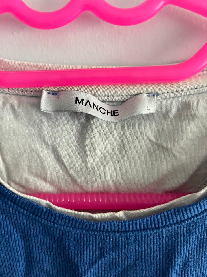 Mavi Kadın Keten Sweatshirt, Uzun Kollu, Salaş - Görsel 2