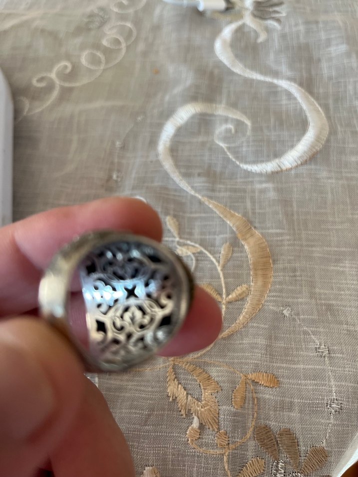 Bohem Gri Vintage Erkek Yüzük 925 ayar gümüş 16 gr - Görsel 2