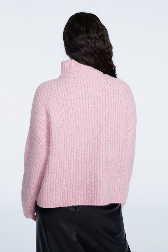 Stradivarius Pembe Triko Kazak - Görsel 2