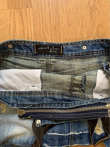 Adriana Lima jeans salopet - Görsel 5