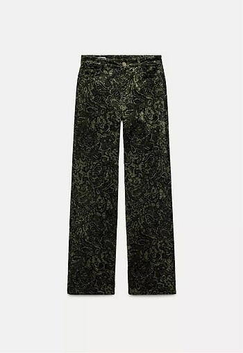 Zara Uzun Desenli Pantolon