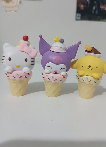 Mini sanrio dondurma figürleri