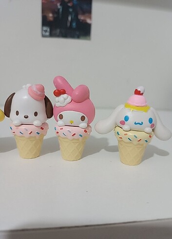  Mini sanrio dondurma figürleri