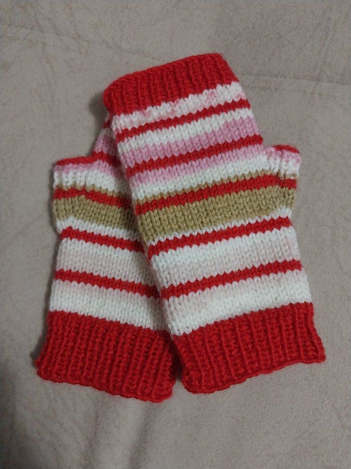 Renkli Örgü Kadın Eldiven - Görsel 4