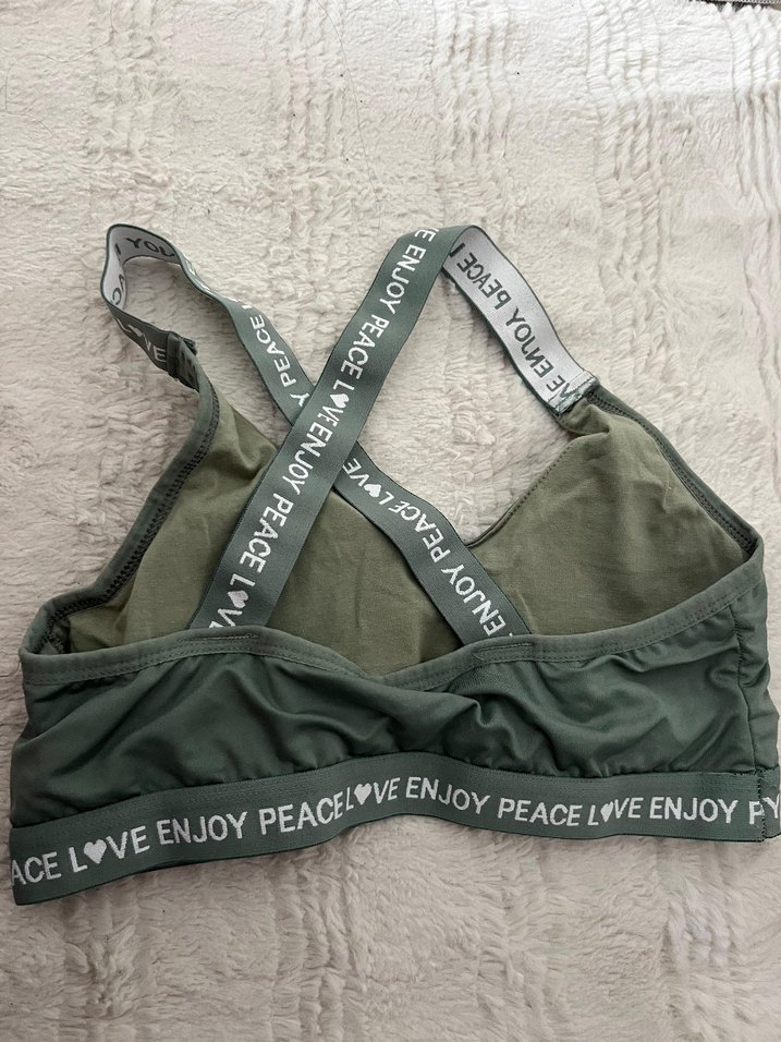 Yeşil Baskılı Spor Sütyeni - Görsel 2