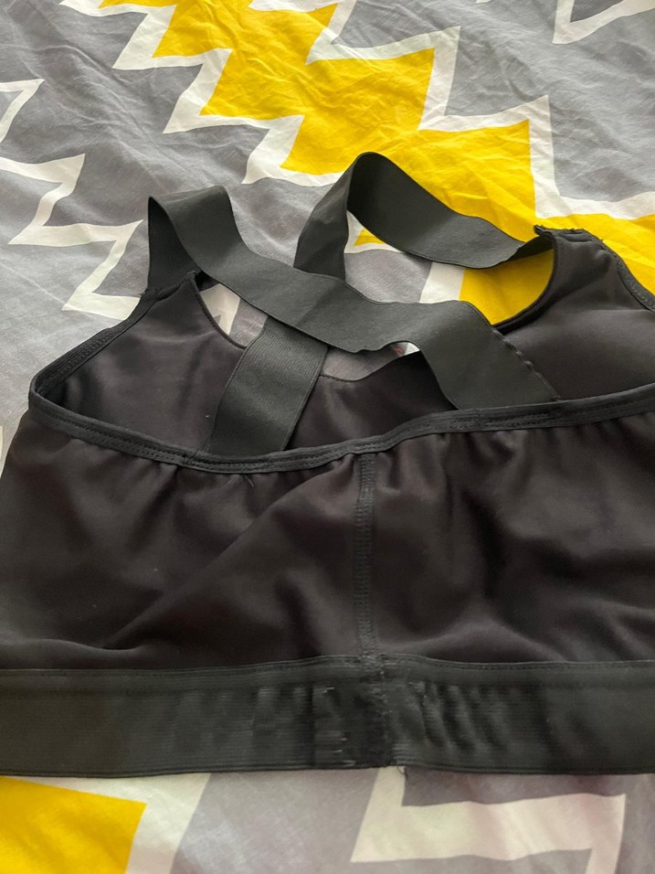 Siyah Spor Sütyeni Street Wear - Görsel 2