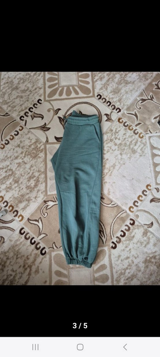 Kadın Mavi Gri Rahat Kesim Eşofman Altı - Görsel 3