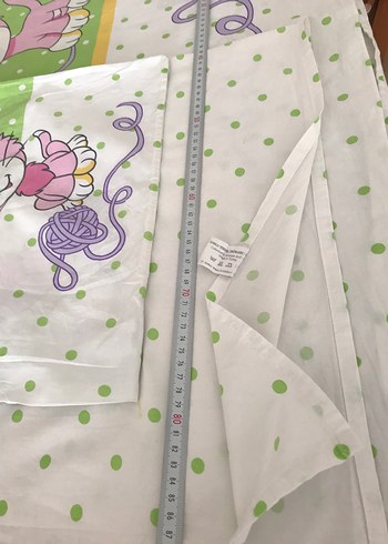 Pastel Yeşil Baskılı Bebek nevresim - Görsel 4