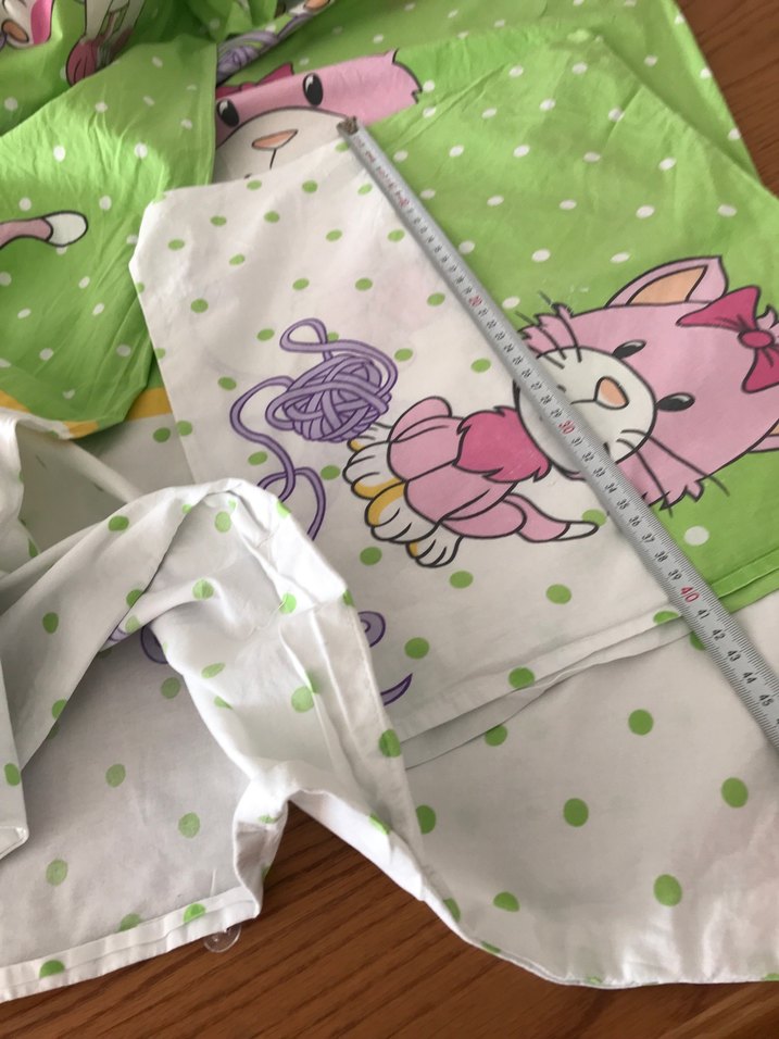 Pastel Yeşil Baskılı Bebek nevresim - Görsel 2