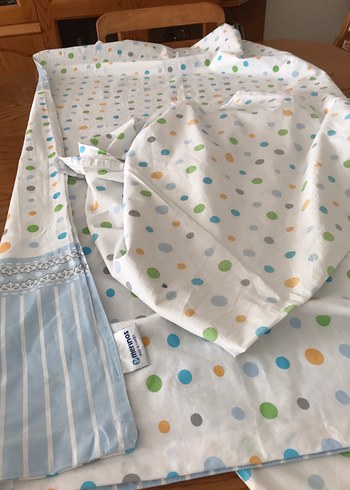 Pastel Renkli Fil ve Puantiyeli Çocuk Nevresim - Görsel 2