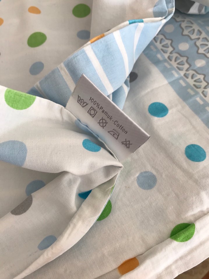 Pastel Renkli Fil ve Puantiyeli Çocuk Nevresim - Görsel 3