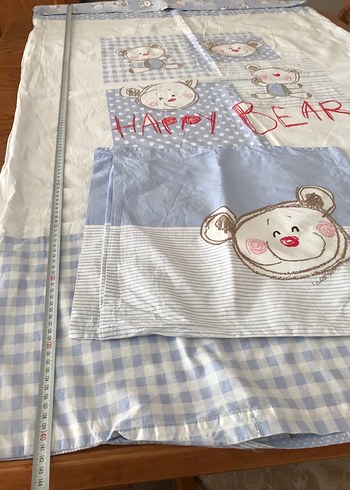 Mavi Pamuklu bebek nevresim - Görsel 5