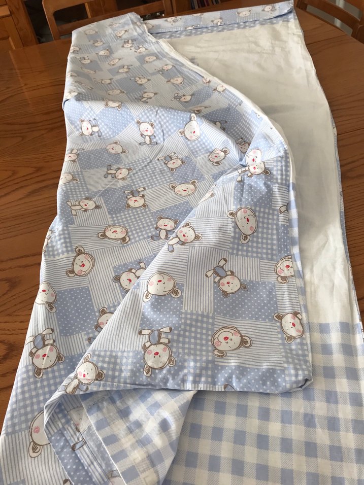 Mavi Pamuklu bebek nevresim - Görsel 4