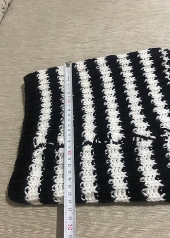 Gri Örgü Saç Bandı - Görsel 10