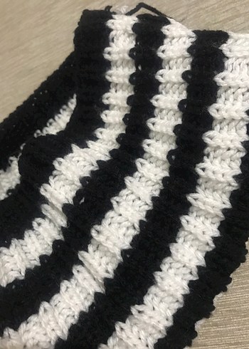 Gri Örgü Saç Bandı - Görsel 8