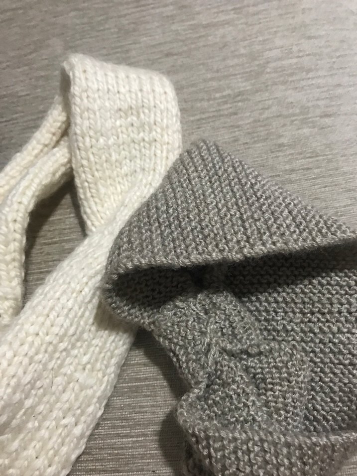 Gri Örgü Saç Bandı - Görsel 5