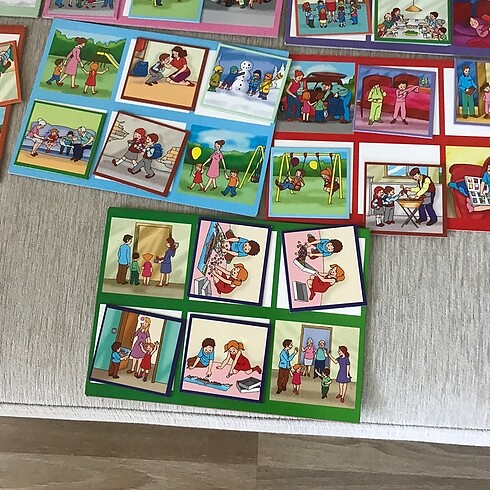  Beden Renk Çocuk oyun kartları