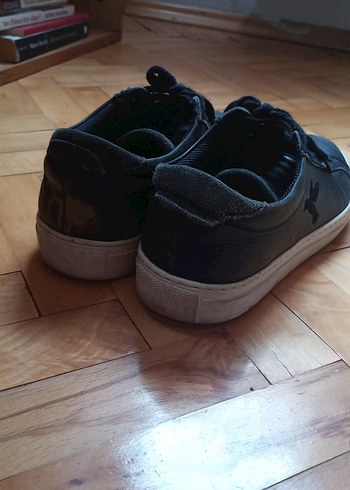 Erkek Siyah Bağcıklı Spor Ayakkabı - Görsel 2