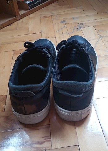 Erkek Siyah Bağcıklı Spor Ayakkabı - Görsel 6