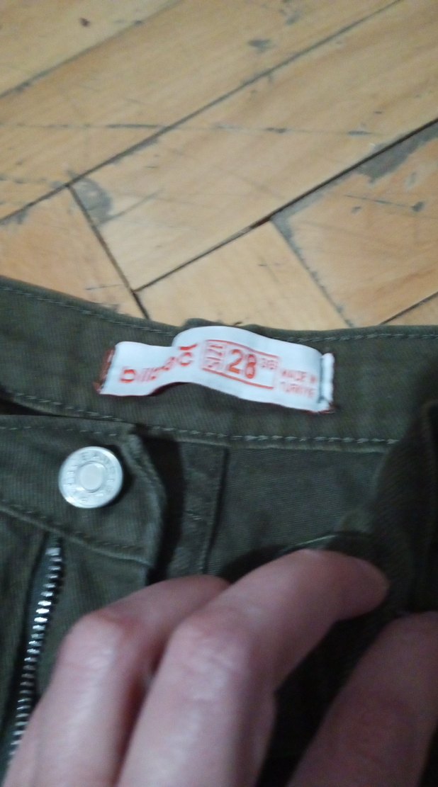 asker yeşili cepli rahat pantolon - Görsel 4