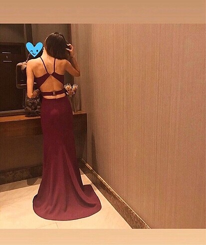 Şeref Vural Fuşya Gece Elbisesi
