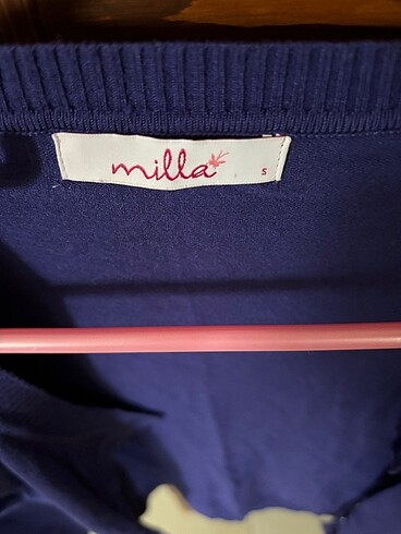 Mor triko hırka - Görsel 2