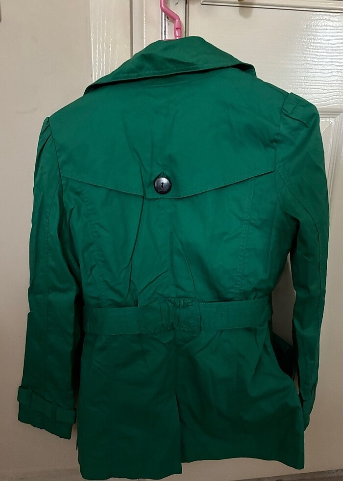 Trençkot yeşil - Görsel 2