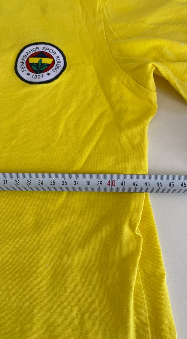 Fenerbahçe Sarı Erkek Tişört Velcro Detaylı - Görsel 2