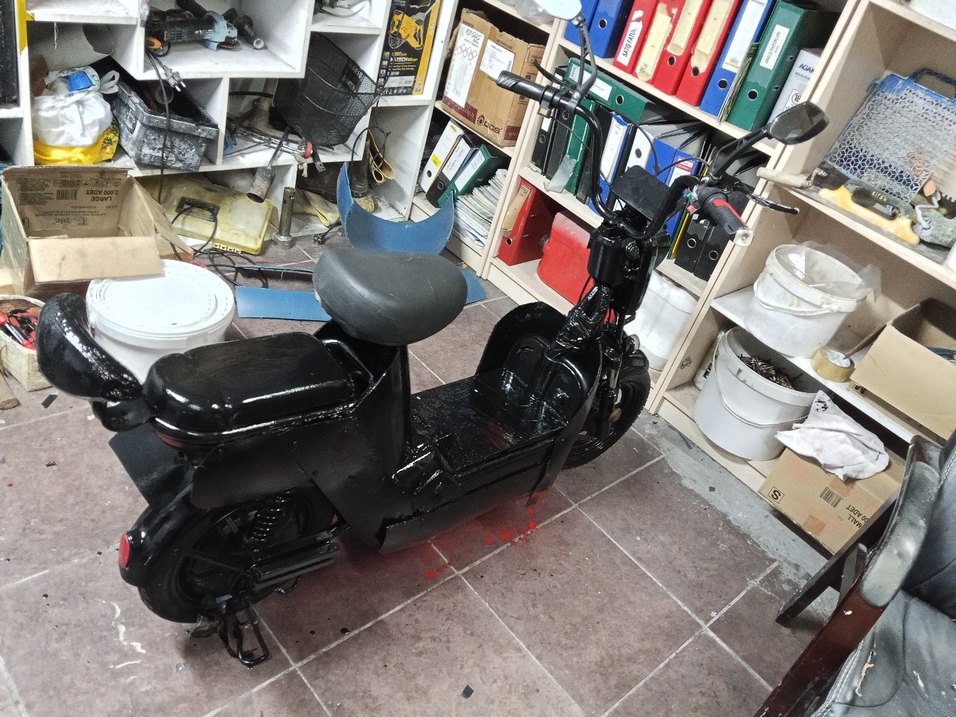 Çocuklar için Siyah Scooter - Görsel 3