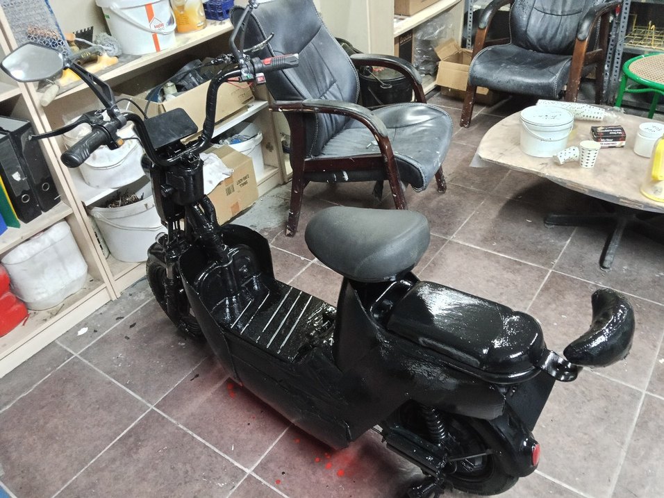 Çocuklar için Siyah Scooter - Görsel 2