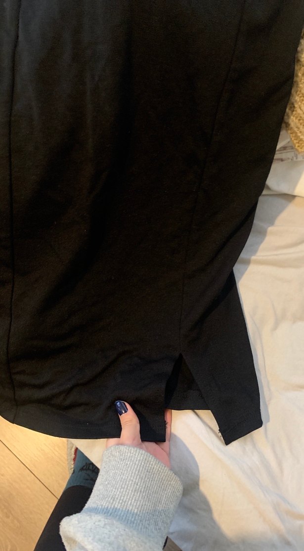 siyah mini elbise - Görsel 3