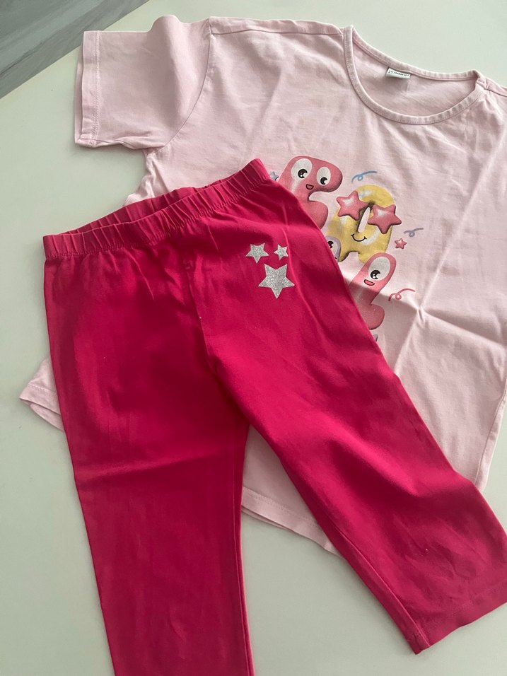 8-9 yaş koz çocuk tayt tişört - Görsel 2