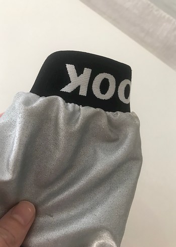 Kız Çocuk Gri Kapüşonlu Metalik Ceket LCW - Görsel 4