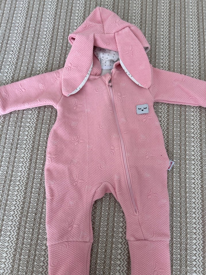 Fermuarlı Pembe Bebek Kız Tulumu - Görsel 2