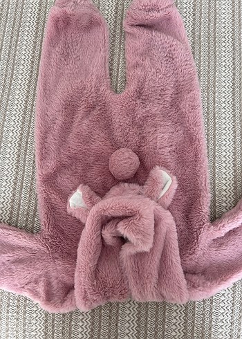 Kız Çocuk Pembe Nakışlı tulum - Görsel 2