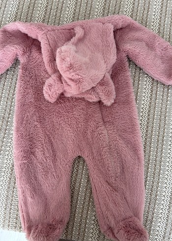 Kız Çocuk Pembe Nakışlı tulum - Görsel 3