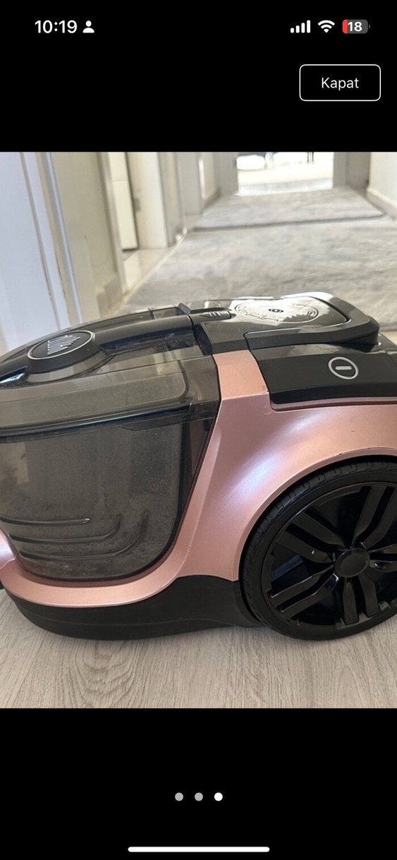 Kahverengi Toz Torbasız Elektrikli Süpürge - Görsel 3